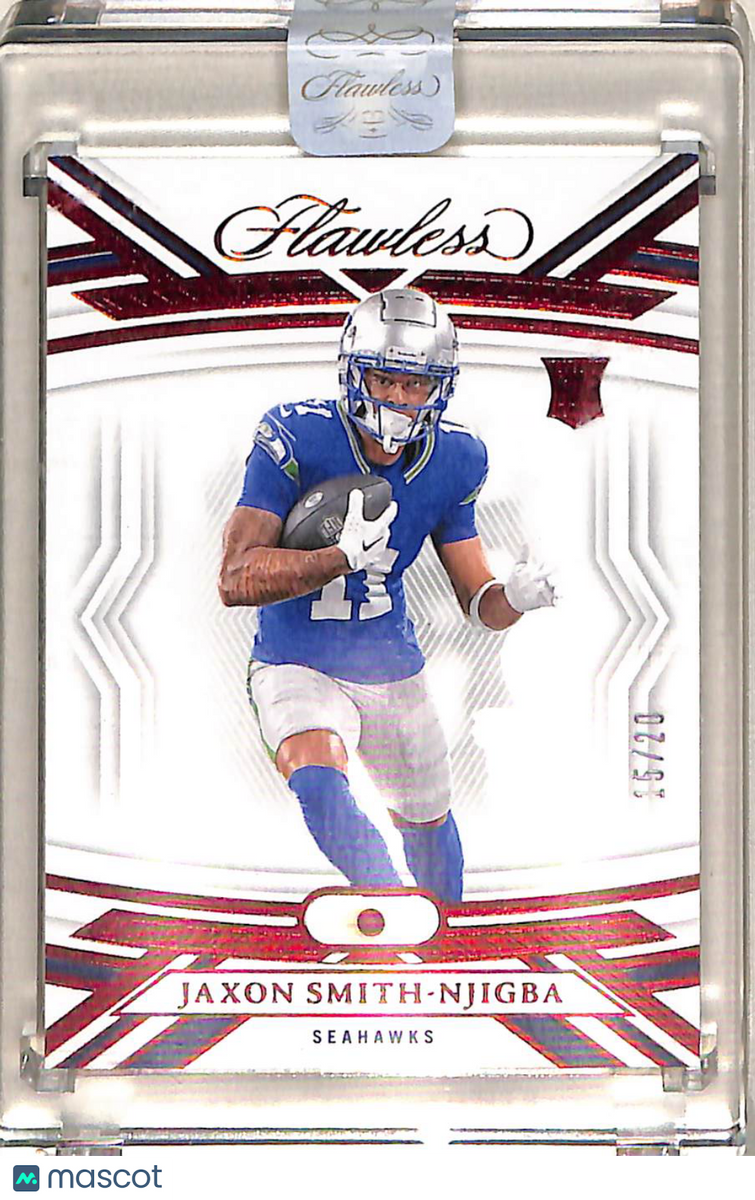 Jaxon Smith-Njigba 2024 Panini Flawless #104 Ruby 15/20 – Minor