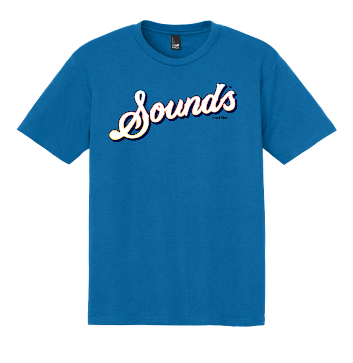 Nashville Sounds Bright Blue Connect Script Tee – Minor League