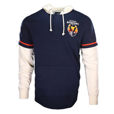 Men's Las Vegas Aviators '47 Brand 2019-2022 Primary Logo Shortstop Navy/Cream Pullover