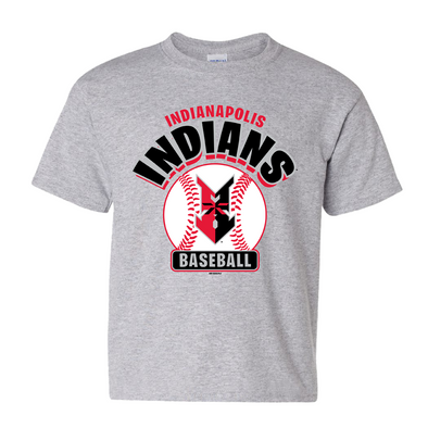 Indianapolis Indians Youth Grey Tank Tee