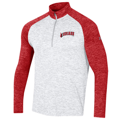 Indianapolis Indians Adult White/Red Under Armour Tech Twist 1/4 Zip