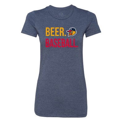 Toledo Mud Hens Women's Beer Baseball 108 T-shirt
