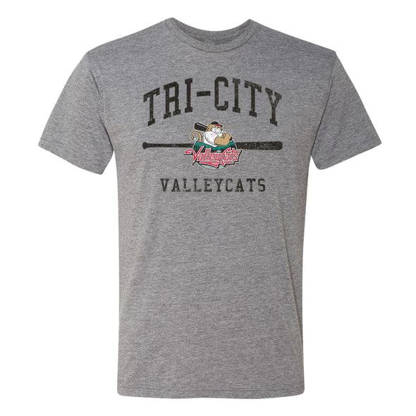 Tri-City ValleyCats Arch Bat Tee