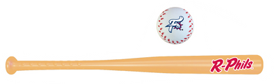 Coopersburg Sports R-Phils Natural Wiffle Ball Bat and Ball Set