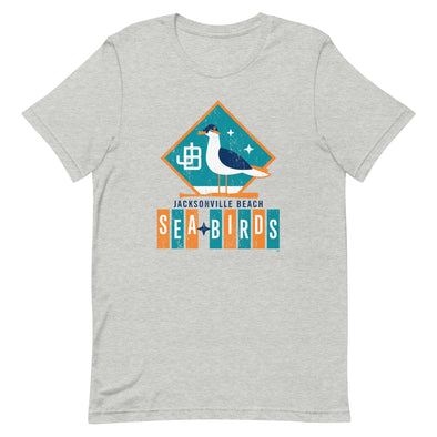 MiLB Hometown Collection Jacksonville Beach Sea Birds Adult Short Sleeve T-Shirt