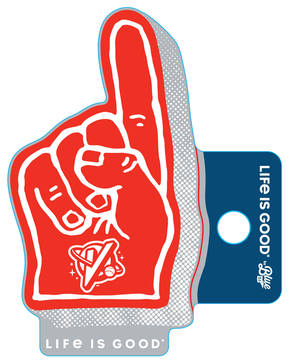 Life is Good Foam Finger Sticker