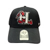 Hickory Crawdads '47 Black MVP H Logo Adjustable Hat