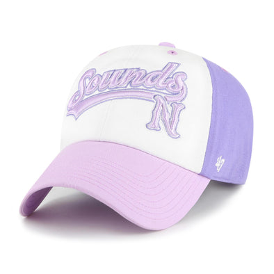 Nashville Sounds '47 Brand Kids Aster Purple Scooter Clean Up Hat