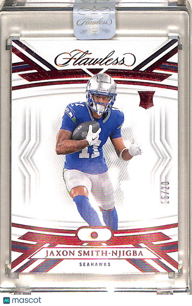 Jaxon Smith-Njigba 2024 Panini Flawless #104 Ruby 15/20 – Minor