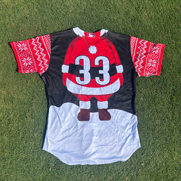 Delmarva Shorebirds Evoshield 2025 On-Field Christmas in July Jerseys