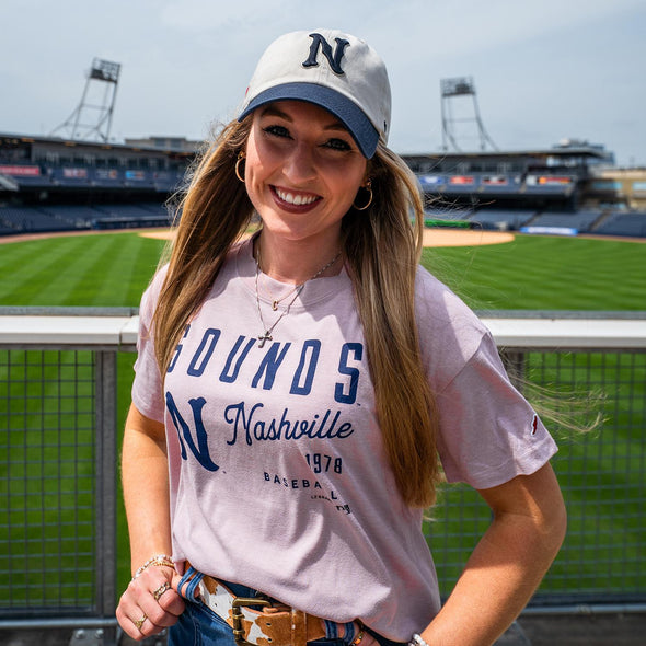 Nashville Sounds League Women's Heather Dusty Rose Intramural Midi Tee