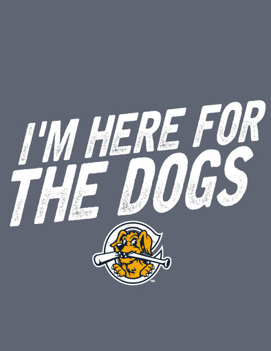 Charleston RiverDogs I'm Here For The Dogs Navy Tee