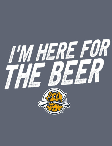 Charleston RiverDogs I'm Here For The Beer Navy Tee
