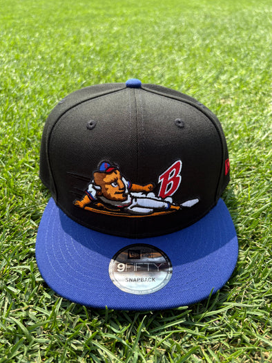 Buffalo Bisons Reverse Retro Royal Black 950 Snapback Adjustable Cap