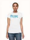 Beloit Sky Carp 47 Brand Ladies White Wash Harmonize Frankie Tee