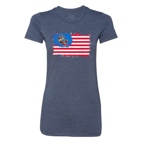 Ladies Navy Flag T-shirt