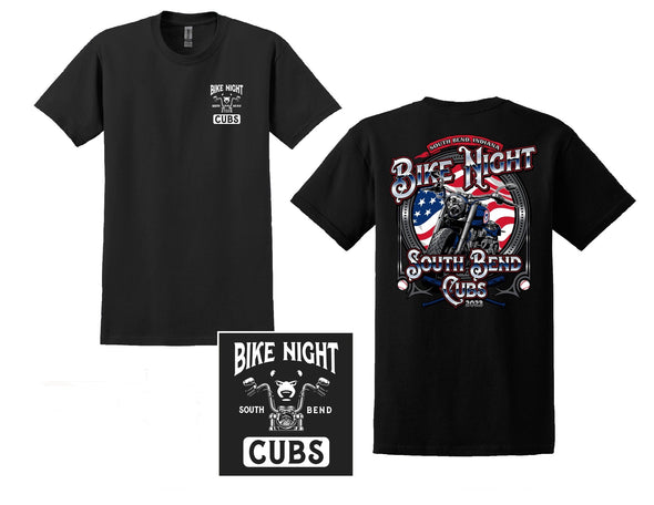 South Bend Cubs Bike Night Tee - Cubs Den Exclusive