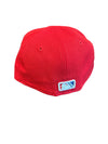 New Era Kid's 59Fifty Road- Red w/ Navy Feathered "R"