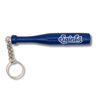 Saints Bat and Ball Keychains