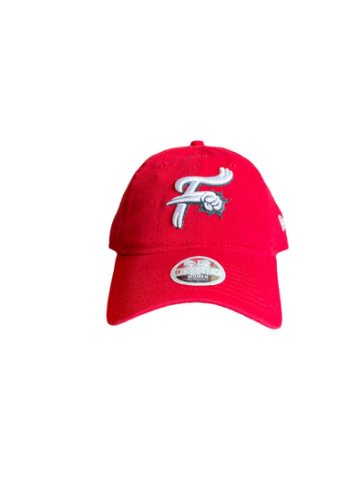 New Era women's 920 Red Glitter F-fist