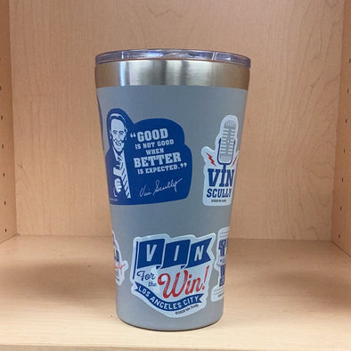 Vin Scully drink ware W Stickers 20oz