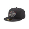 Nashville Sounds New Era 59FIFTY Dark Graphite Lockup Logo Hat