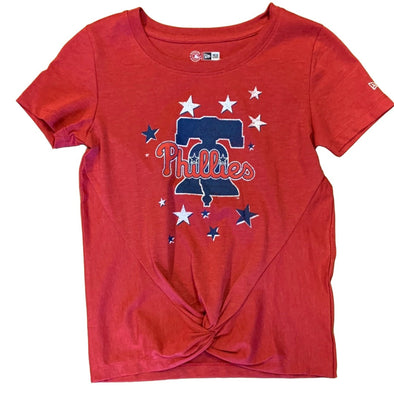 New Era Philadelphia Phillies Womens Short Sleeve Tie up Tee