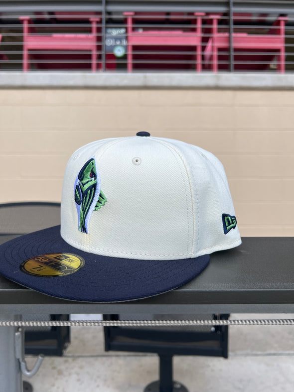 Gwinnett Stripers New Era Chrome Retro Fish 5950 Cap