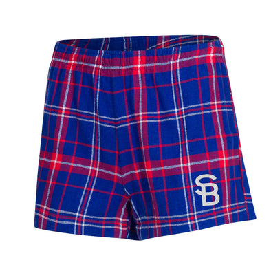South Bend Cubs Women's Flannel Pajama Shorts