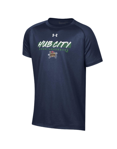 Youth UA Navy Loose Dry Fit Tee