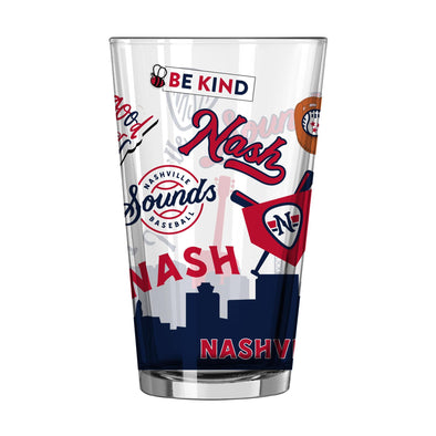 Nashville Sounds 16oz Native Pint Glass