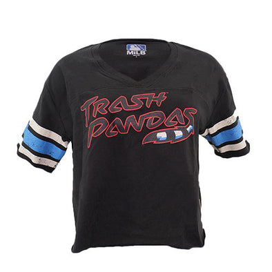 NE Trash Pandas Cropped V-neck Tee