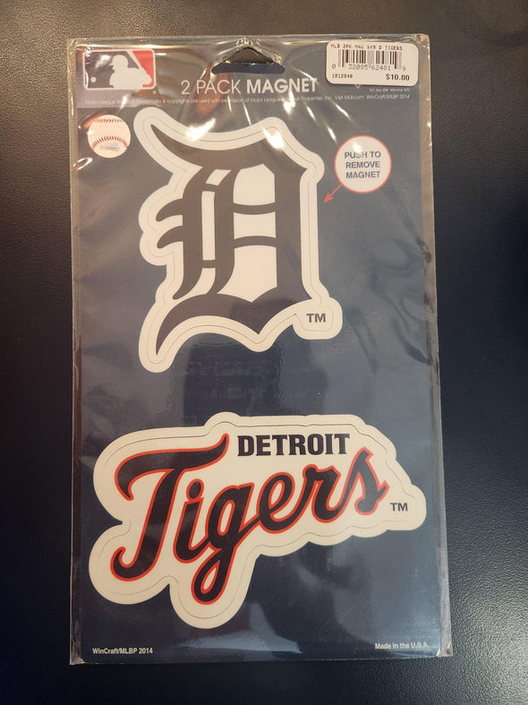 Detroit Tigers 2 Pack Magnets 5x9