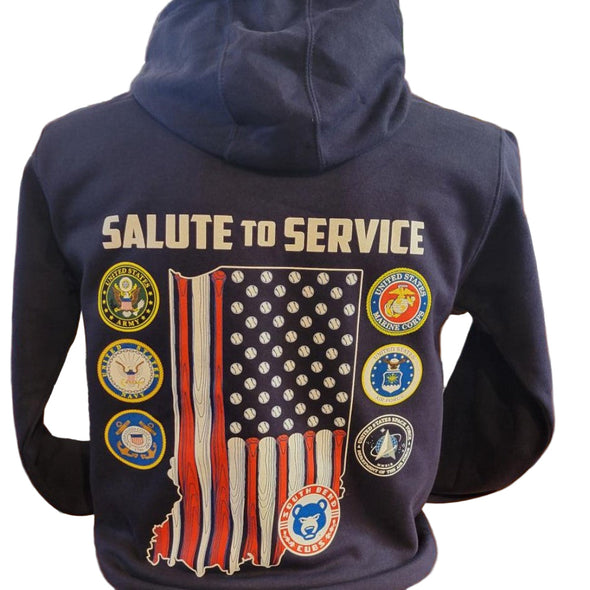 South Bend Cubs Salute To Service Hoodie