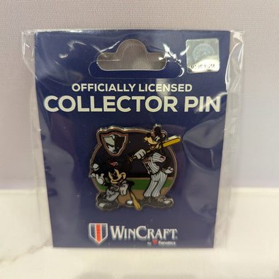 Somerset Patriots Disney Mickey and Goofy Play Ball Pin