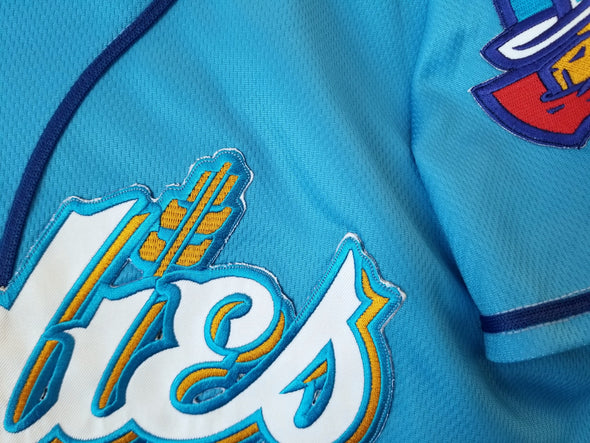 Amarillo Sod Poodles ADULT Sky Blue Iron-On Patch Replica Alternative Home Jersey