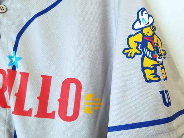 Amarillo Sod Poodles ADULT Grey Sublimated Replica Road Jersey