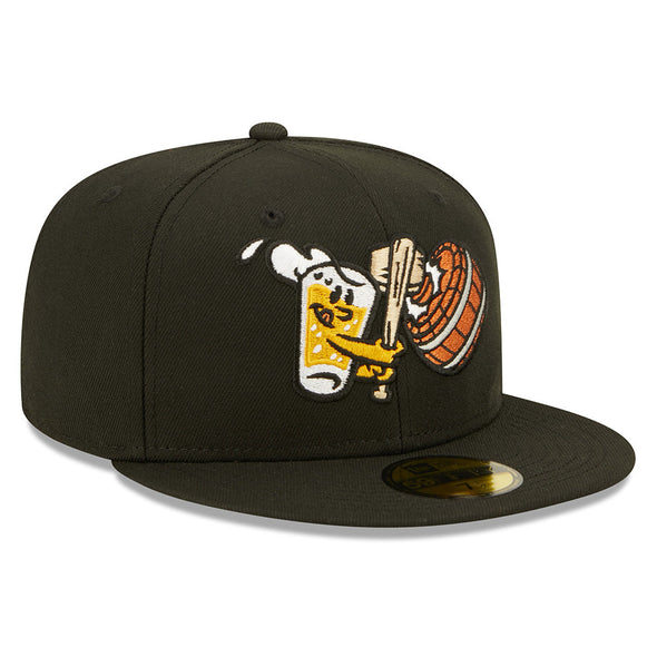 Beer City Bung Hammers New Era Barrel Logo Black Fitted 59FIFTY Cap