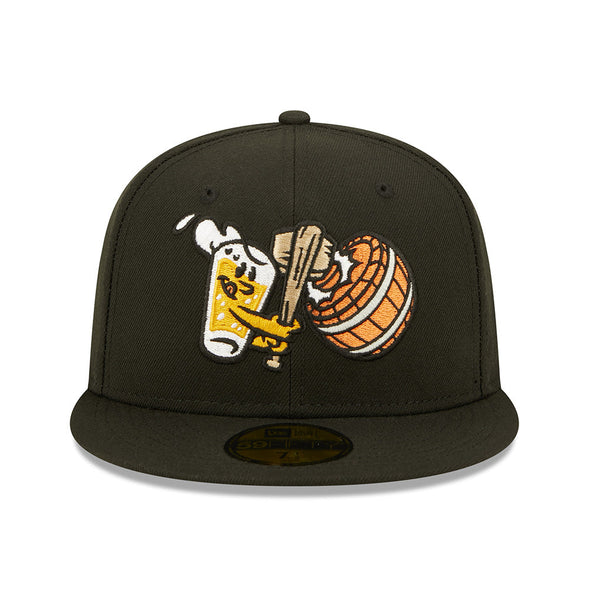 Beer City Bung Hammers New Era Barrel Logo Black Fitted 59FIFTY Cap