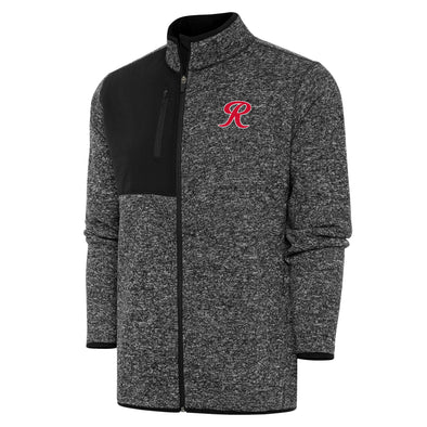 Tacoma Rainiers Antigua Black Heather Fortune Full Zip