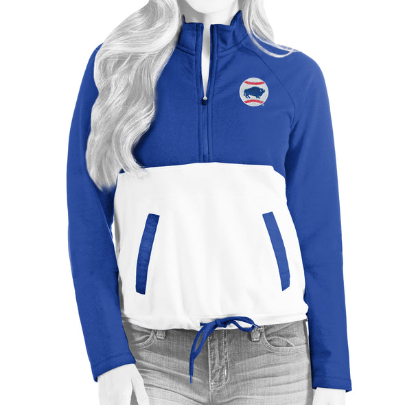 Buffalo Bisons Ladies Royal Alt Harbor Pullover