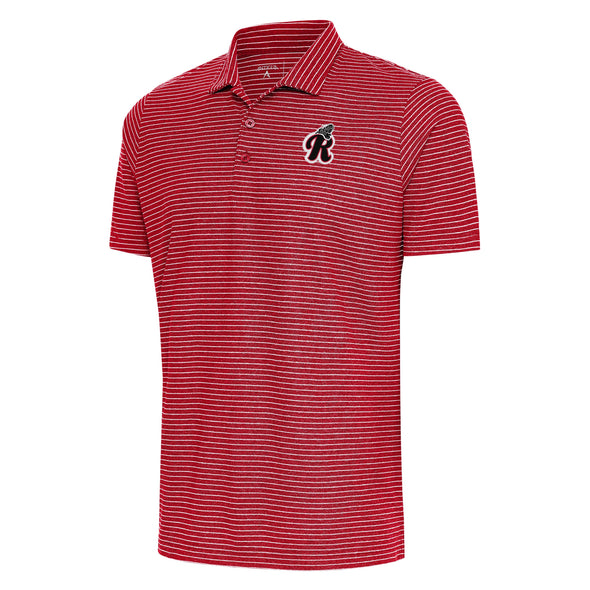 Antigua Dark Red Heather & White Polo