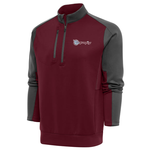 Lehigh Valley IronPigs Maroon 1/4 ZIP