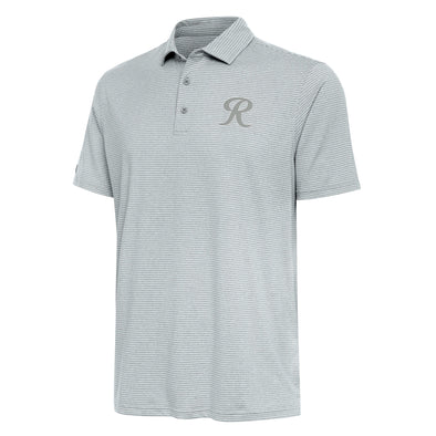 Tacoma Rainiers Antigua Gray Heather Scheme Polo