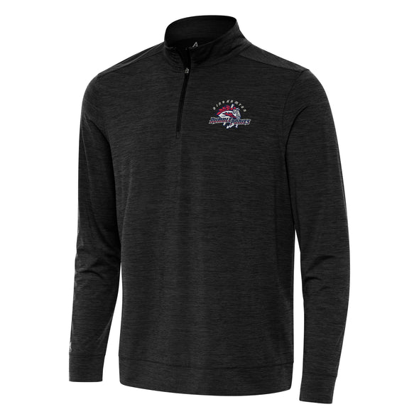 BRP NEW!  1/4 ZIP HEATHER BLACK MOISTURE-WICKING PULLOVER