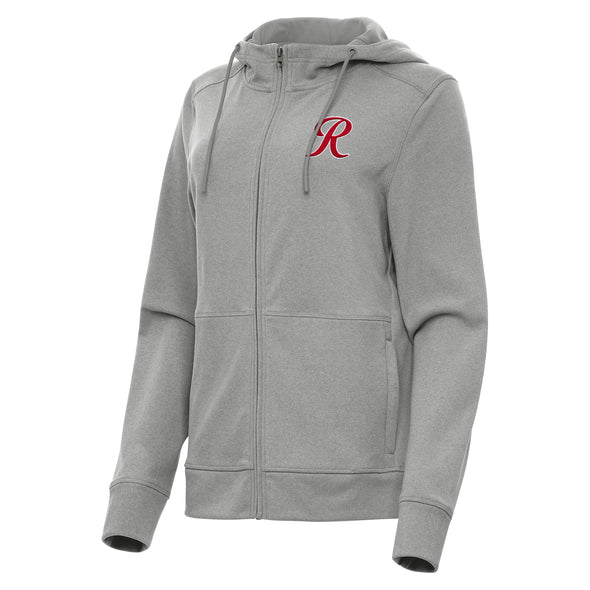 Tacoma Rainiers Antigua Women's Gray Heather Seeker Full Zip Hood