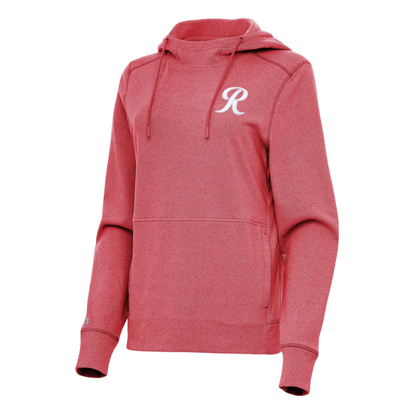 Tacoma Rainiers Antigua Women's Red Heather Justice Hoodie