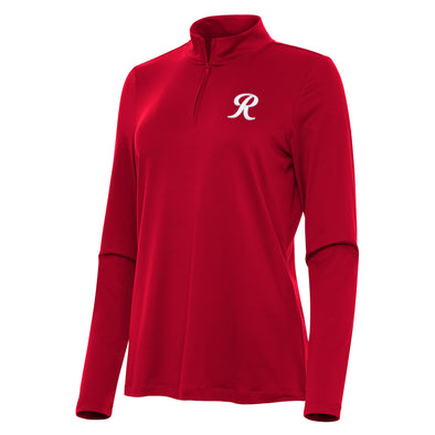 Tacoma Rainiers Antigua Women's Red Reprocess 1/4 Zip