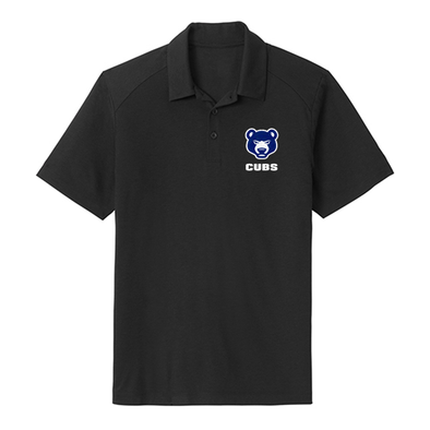South Bend Cubs 108 Stitches Men's Black Polo