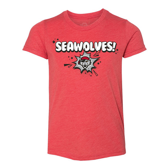 Erie SeaWolves 108 Comic Burst Youth Tee